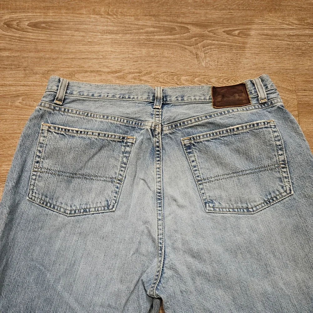 Vintage Polo Ralph Lauren Jeans Mens 35x32 Light Wash Straight Y2K Dungarees
